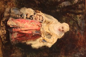 彼女の娘と東洋の女 作： Narcisse Virgilio Díaz